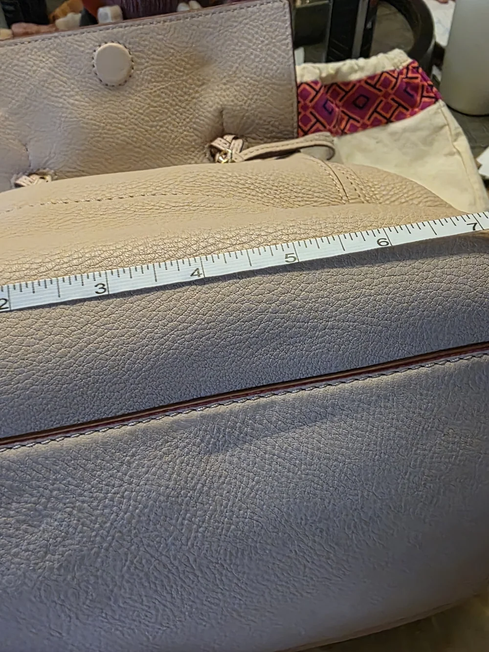 Tory Burch Blush Leather Tote with Braided Handles